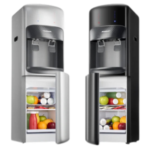 مبرد مياه كولدير تانك كلاسيك تحميل علوي - ساخن وبارد مع ثلاجة مدمجة | أسود وفضي (Koldair Tank Classic with Fridge)